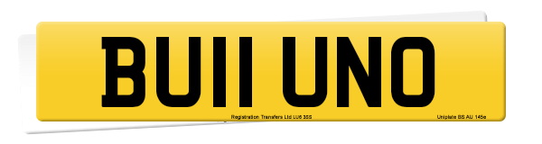 Registration number BU11 UNO